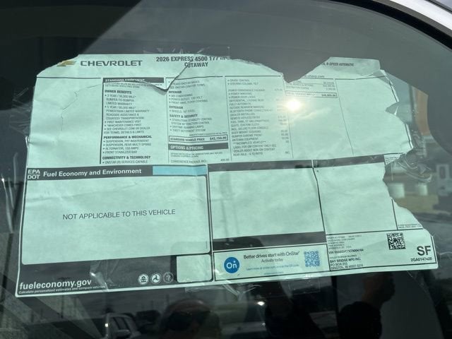 2026 Chevrolet Express Cutaway 4500 2WT