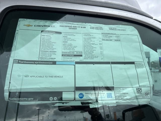 2026 Chevrolet Express Cutaway 4500 2WT