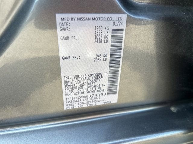 2024 Nissan Altima 2.5 SR