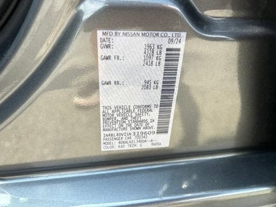 2025 Nissan Altima SV FWD