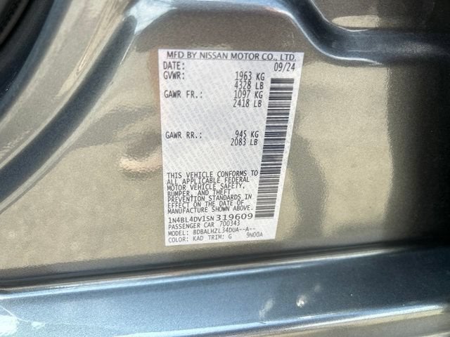 2025 Nissan Altima SV FWD