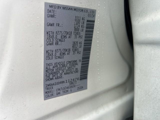 2024 Nissan Titan PRO-4X