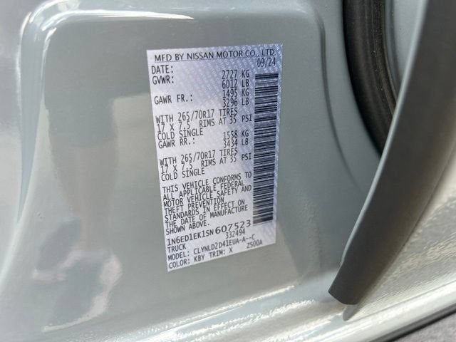 2025 Nissan Frontier Crew Cab PRO-4X 4x4