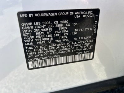 2024 Volkswagen Atlas 2.0T Peak Edition SE w/Technology