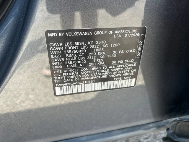 2025 Volkswagen Atlas Cross Sport 2.0T SE w/Technology
