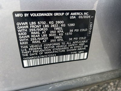 2024 Volkswagen Atlas 2.0T SE w/Technology