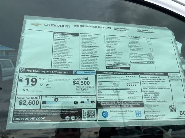 2026 Chevrolet Silverado 1500 WT