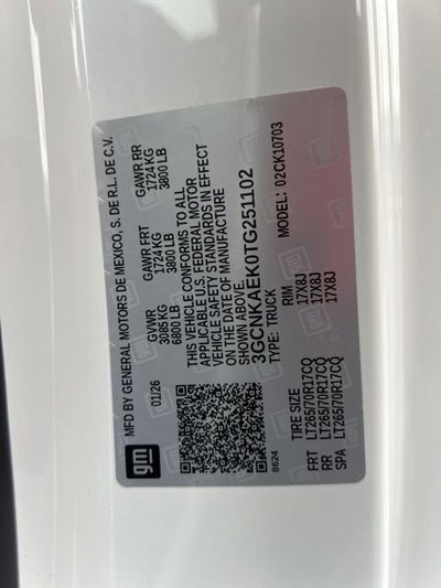 2026 Chevrolet Silverado 1500 WT