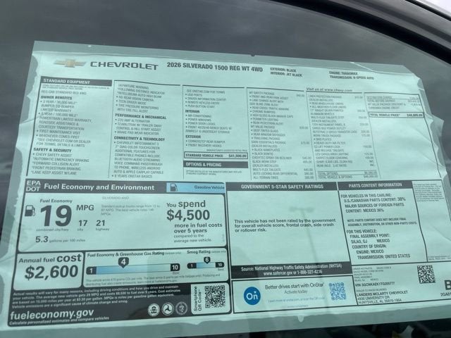 2026 Chevrolet Silverado 1500 WT