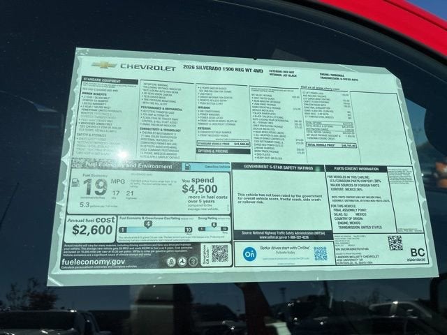 2026 Chevrolet Silverado 1500 WT