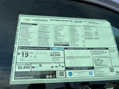 2026 Chevrolet Silverado 1500 WT