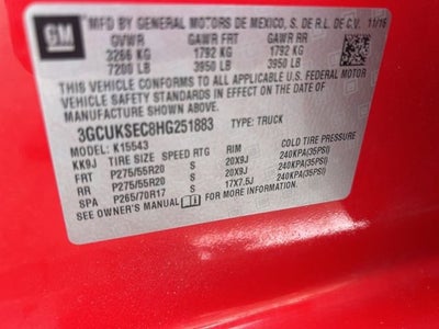 2017 Chevrolet Silverado 1500 LTZ