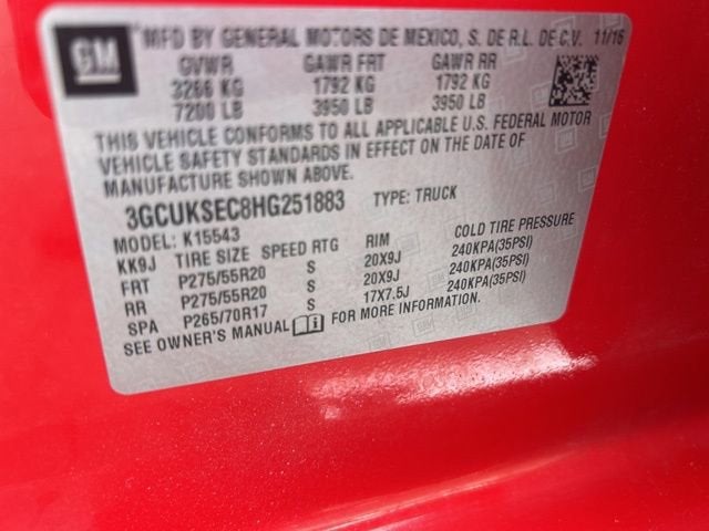 2017 Chevrolet Silverado 1500 LTZ