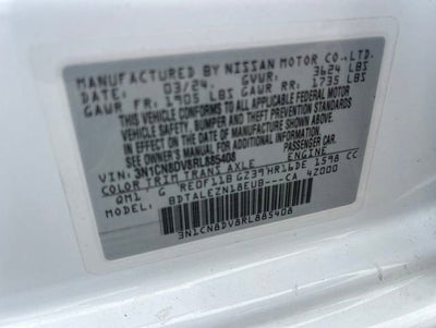 2024 Nissan Versa 1.6 S