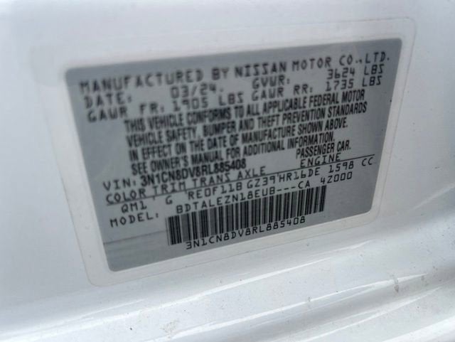 2024 Nissan Versa 1.6 S