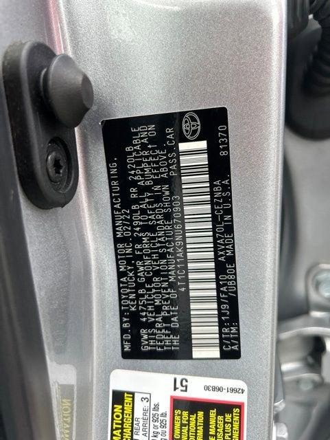 2022 Toyota Camry LE