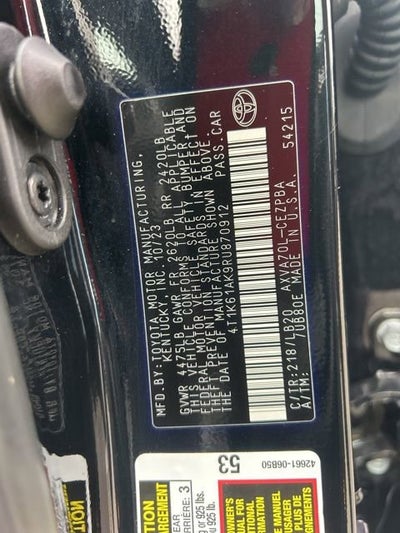 2024 Toyota Camry XSE