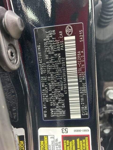 2024 Toyota Camry XSE