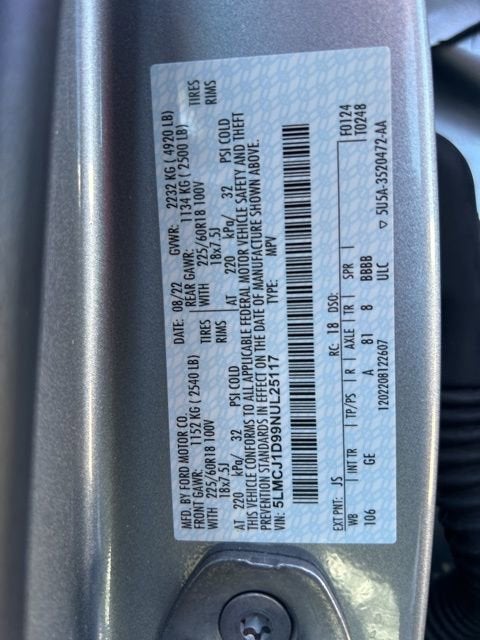 2022 Lincoln Corsair Standard