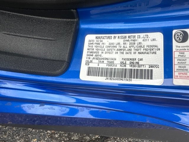 2025 Nissan Z Sport Manual Transmission