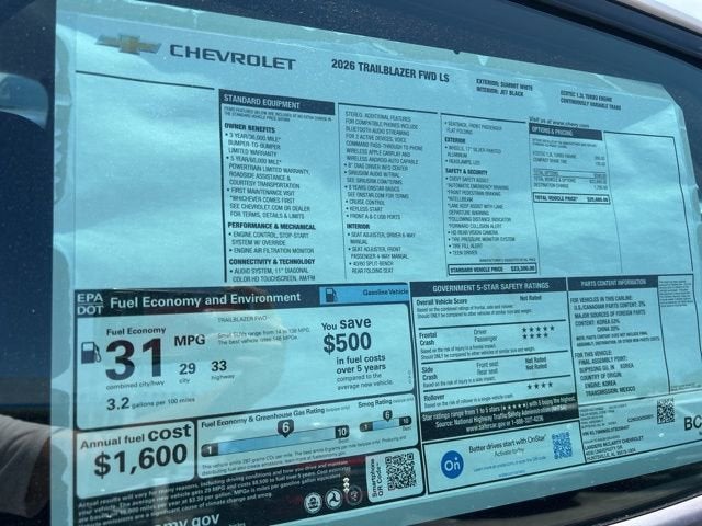 2026 Chevrolet Trailblazer LS