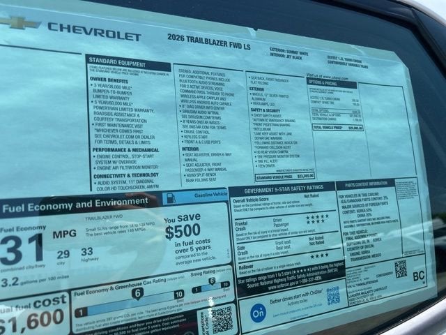 2026 Chevrolet Trailblazer LS