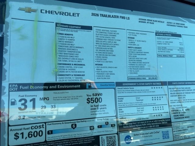 2026 Chevrolet Trailblazer LS