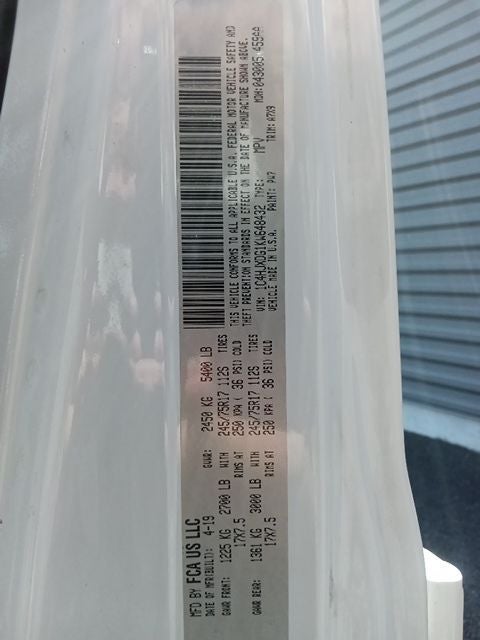 2019 Jeep Wrangler Unlimited Sport S