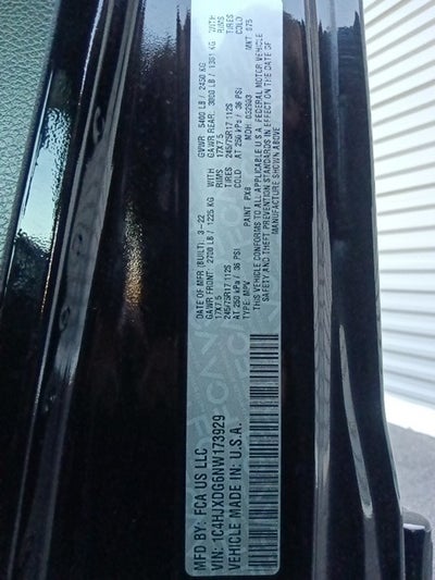 2022 Jeep Wrangler Unlimited Sport S