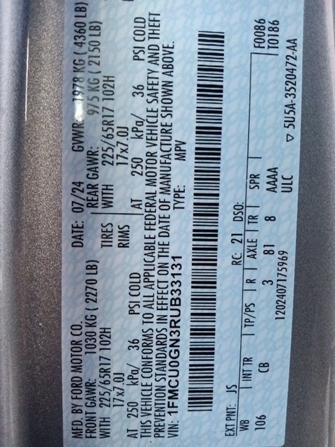 2024 Ford Escape Active