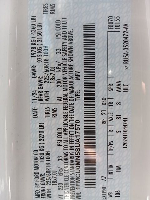 2025 Ford Escape ST-Line