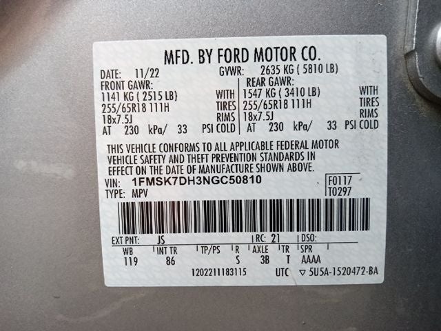 2022 Ford Explorer XLT