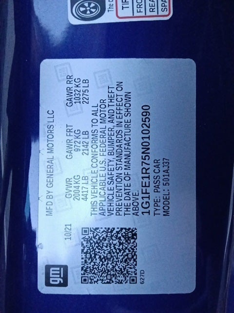 2022 Chevrolet Camaro LT1