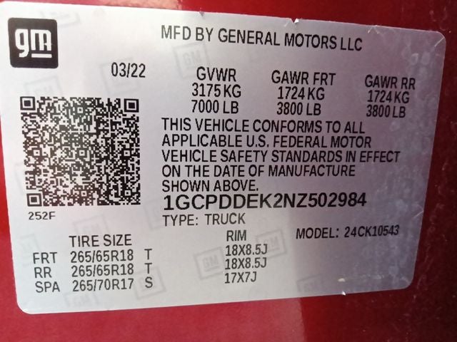 2022 Chevrolet Silverado 1500 LT LT1