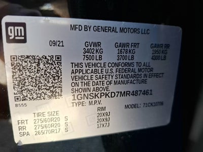 2021 Chevrolet Tahoe Z71