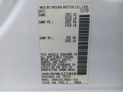 2021 Nissan Altima 2.5 S