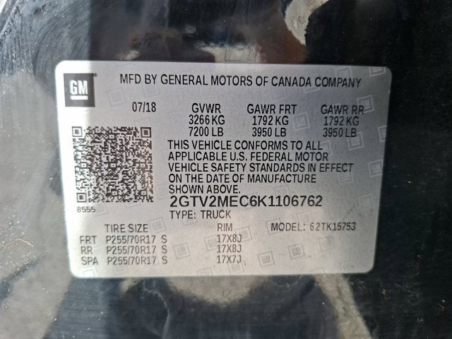 2019 GMC Sierra 1500 Limited SLE