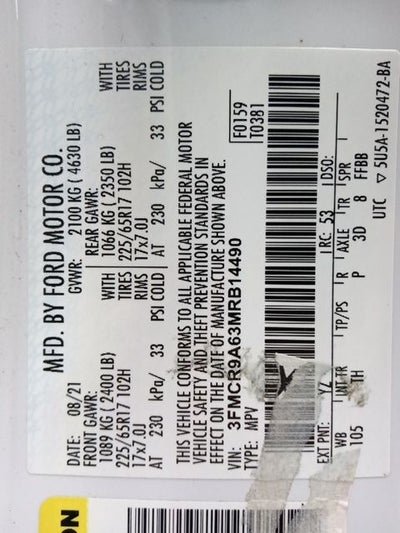 2021 Ford Bronco Sport Base