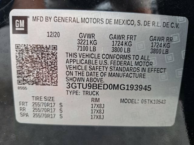 2021 GMC Sierra 1500 SLE