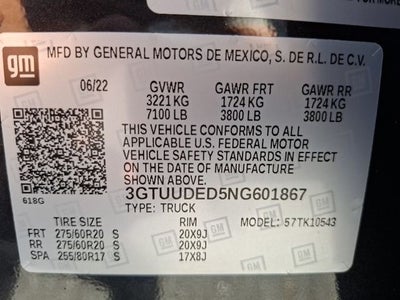 2022 GMC Sierra 1500 SLT