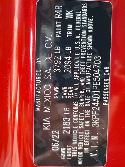 2023 Kia Forte LXS