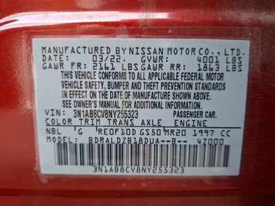 2022 Nissan Sentra SV