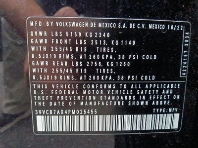 2023 Volkswagen Tiguan 2.0T SE R-Line Black