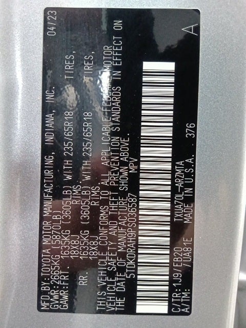 2023 Toyota Highlander L