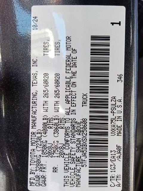 2025 Toyota Tundra Limited