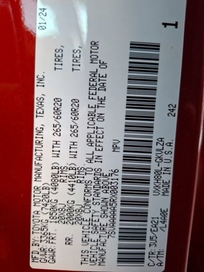 2024 Toyota Sequoia Limited