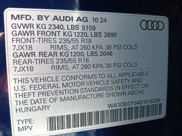 2025 Audi Q3 Premium S Line quattro