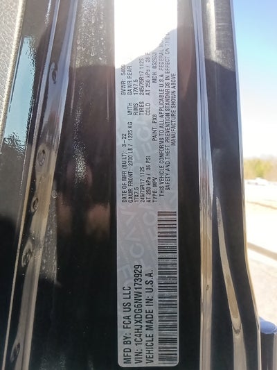 2022 Jeep Wrangler Unlimited Sport S