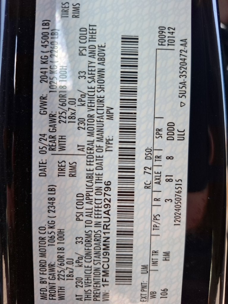2024 Ford Escape ST-Line