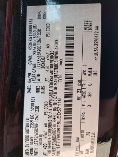 2020 Ford F-250SD Platinum